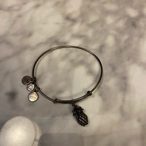 alex and ani pineapple charm bracelet